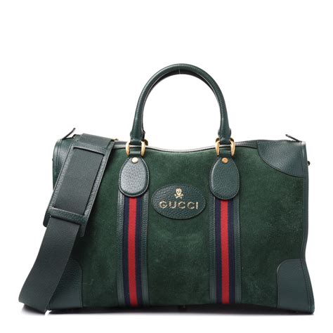 gucci suede duffle bag with web|Gucci duffle bag for cheap.